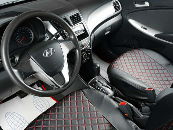2012 Hyundai Solaris I, золотистый, 869000 рублей - вид 6
