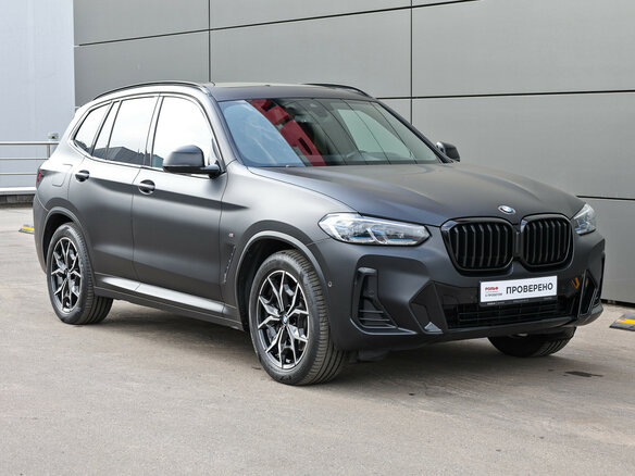 2021 BMW X3 30i xDrive III (G01) Рестайлинг, чёрный - вид 2