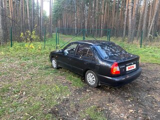 2006 Hyundai Accent ТагАЗ II, чёрный, 225000 рублей, вид 5