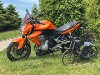 2007 Kawasaki ER-6N, оранжевый, 340000 рублей, вид 1
