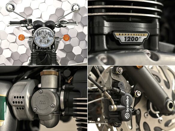 2022 Triumph Bonneville T120, зелёный, 947000 рублей - вид 9