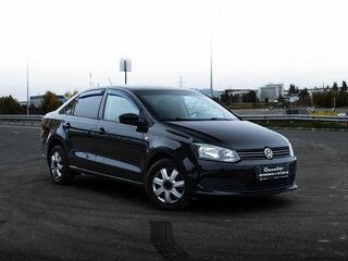2013 Volkswagen Polo V, чёрный, 590000 рублей, вид 2