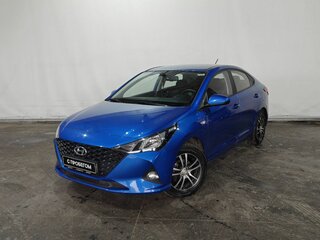 2021 Hyundai Solaris II Рестайлинг, синий, 1570000 рублей, вид 1