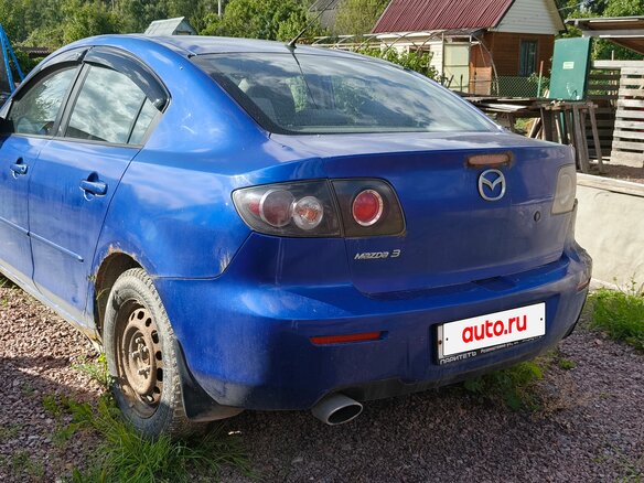 2008 Mazda 3 I (BK) Рестайлинг, синий, 300000 рублей - вид 4