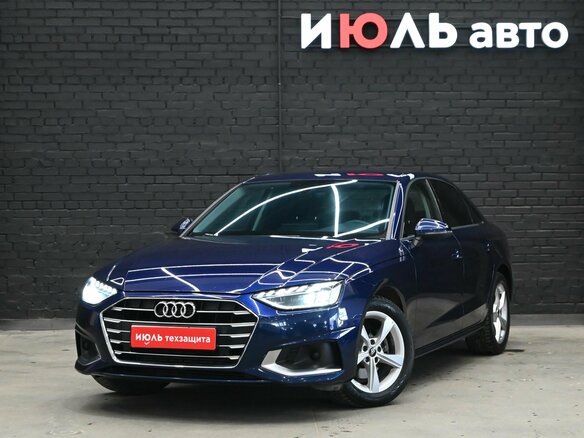 2021 Audi A4 35 TFSI V (B9) Рестайлинг, синий, 3380000 рублей