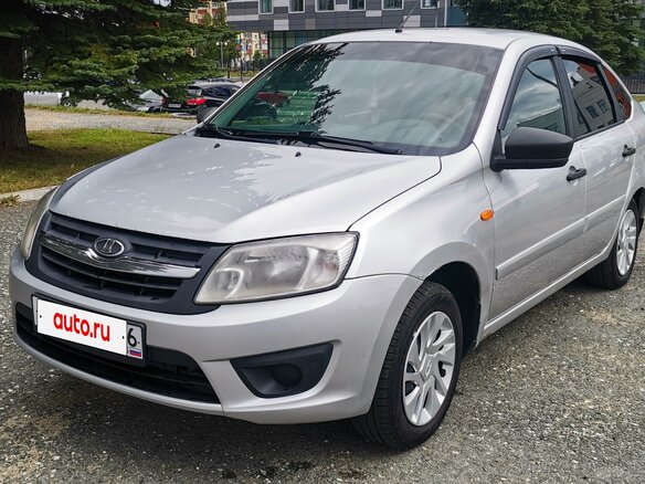 2016 Lada (ВАЗ) Granta I, серебристый, 489000 рублей
