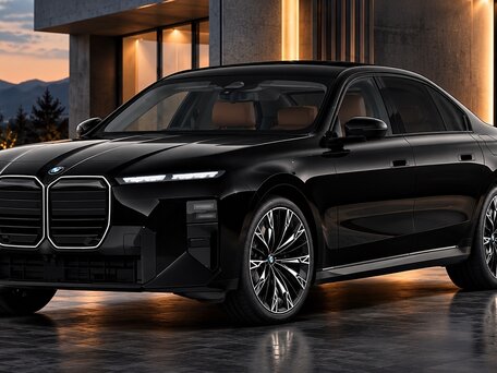 2026 BMW 7 серии 740d xDrive VII (G70) Рестайлинг, чёрный, 21890000 рублей, вид 2