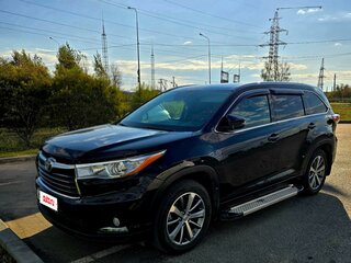 2014 Toyota Highlander III (XU50), чёрный, 3500000 рублей, вид 3