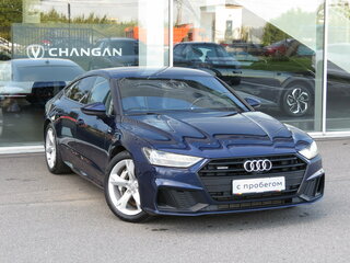 2018 Audi A7 55 TFSI II (4K), синий, 3915000 рублей, вид 3