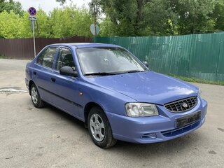 2004 Hyundai Accent ТагАЗ II, синий, 340000 рублей, вид 3