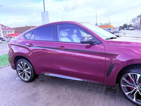 2017 BMW X6 M50d II (F16), красный, 4799000 рублей, вид 4