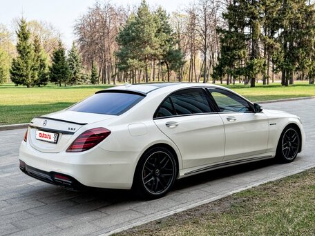 2017 Mercedes-Benz S-Класс AMG 63 AMG Long III (W222, C217) Рестайлинг, белый, 6290000 рублей, вид 5