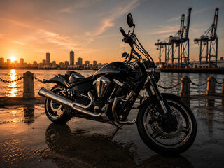 2003 Yamaha XV 1700 Warrior, синий, 890000 рублей, вид 3