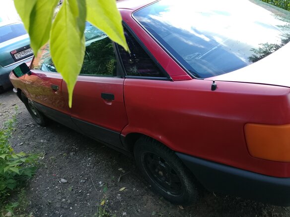 1989 Audi 80 IV (B3), красный, 135000 рублей - вид 11