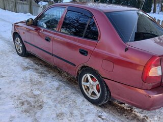 2006 Hyundai Accent ТагАЗ II, красный, 180000 рублей, вид 4