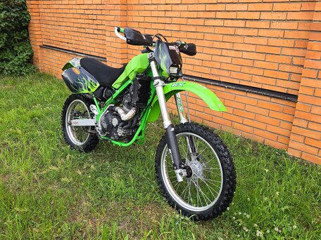 1996 Kawasaki KLX 650, зелёный, 200000 рублей, вид 2