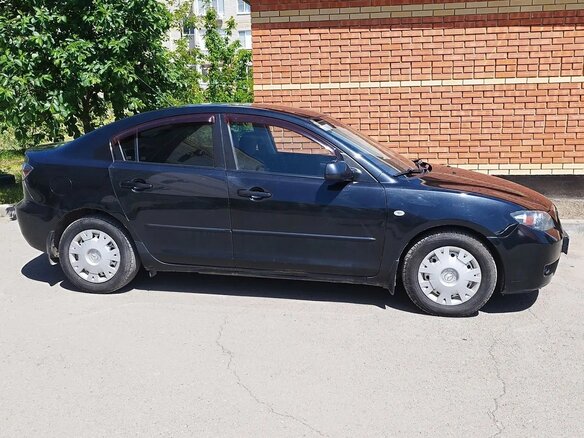 2008 Mazda 3 I (BK) Рестайлинг, чёрный, 530000 рублей - вид 2