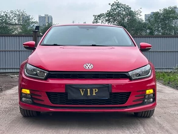 2015 Volkswagen Scirocco III Рестайлинг, красный