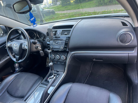 2012 Mazda 6 II (GH) Рестайлинг, белый, 1150000 рублей - вид 6