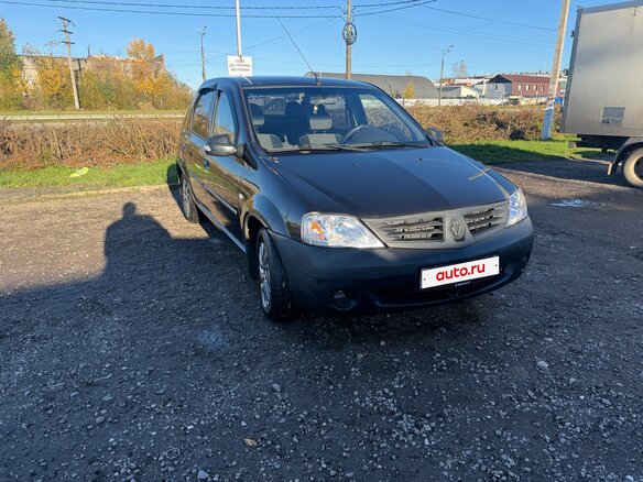 2009 Renault Logan I, чёрный, 410000 рублей