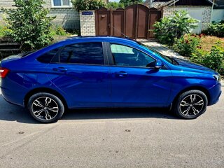 2021 Lada (ВАЗ) Vesta I, синий, 1300000 рублей, вид 4