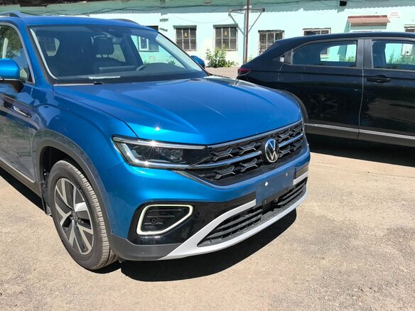 2022 Volkswagen Tayron I Рестайлинг, голубой - вид 22