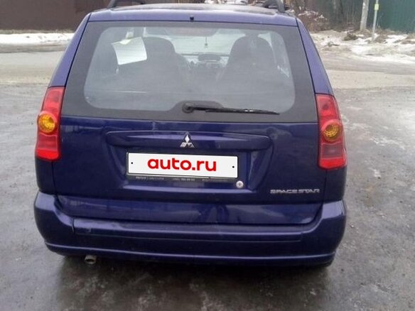 2003 Mitsubishi Space Star I Рестайлинг, синий, 87000 рублей - вид 4