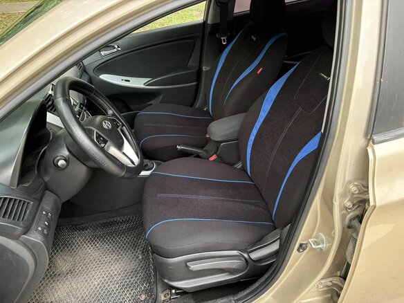 2011 Hyundai Solaris I, бежевый, 400000 рублей - вид 5