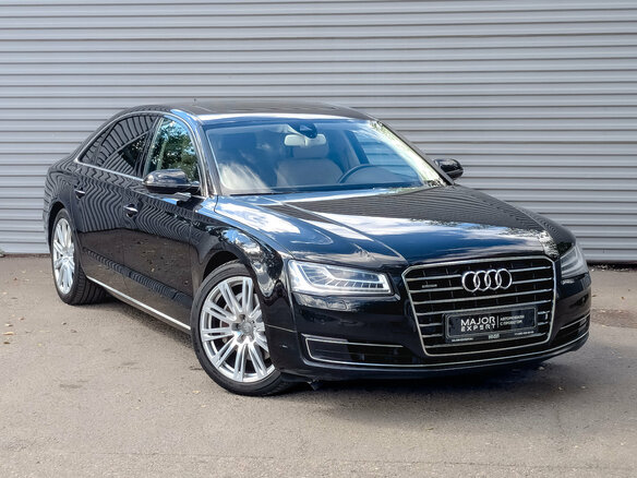 2014 Audi A8 III (D4) Рестайлинг, чёрный - вид 2