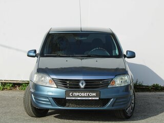 2013 Renault Logan I Рестайлинг, синий, 380000 рублей, вид 2