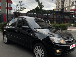 2013 Lada (ВАЗ) Granta I, чёрный, 670000 рублей, вид 5