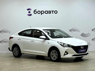 2021 Hyundai Solaris II Рестайлинг, белый, 1580000 рублей, вид 3