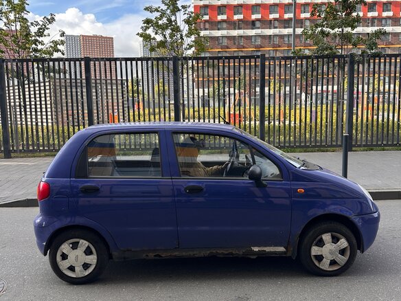 2008 Daewoo Matiz I Рестайлинг, синий, 90000 рублей - вид 2