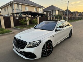 2014 Mercedes-Benz S-Класс AMG 63 AMG Long III (W222, C217), белый, 3500000 рублей, вид 2