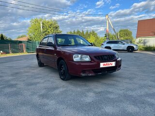 2005 Hyundai Accent ТагАЗ II, красный, 210000 рублей, вид 3