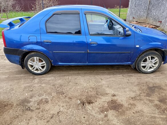 2006 Renault Logan I, синий - вид 4