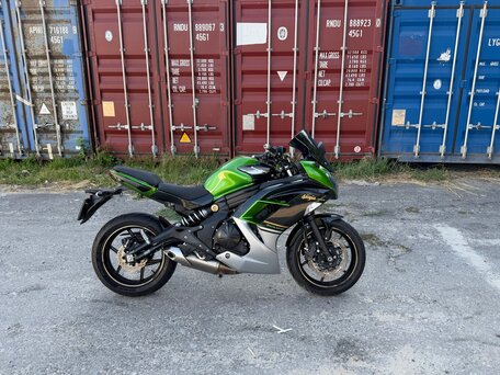 2014 Kawasaki ER-4F (Ninja 400R), зелёный, 400000 рублей, вид 3