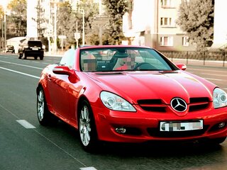 2004 Mercedes-Benz SLK-Класс 350 II (R171), красный, 2450000 рублей, вид 3