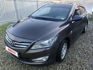 2015 Hyundai Solaris I Рестайлинг, коричневый, 870000 рублей, вид 2