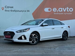 2019 Hyundai Sonata VII (LF) Рестайлинг, белый, 1750000 рублей, вид 1