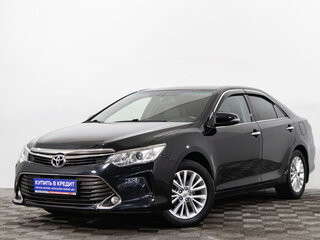 2015 Toyota Camry VII (XV50) Рестайлинг, чёрный, 2099000 рублей, вид 3
