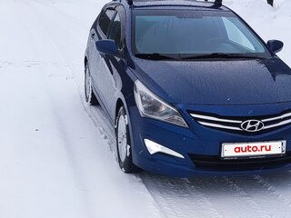 2016 Hyundai Solaris I Рестайлинг, синий, 1250000 рублей, вид 1