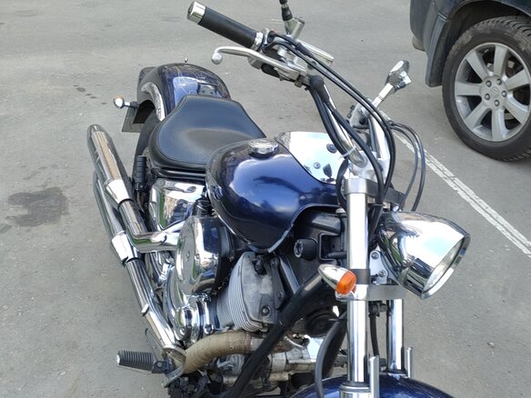 2009 Yamaha XVS1100, синий, 440000 рублей - вид 7