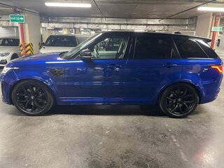 2019 Land Rover Range Rover Sport SVR II Рестайлинг, синий, 9000000 рублей, вид 4