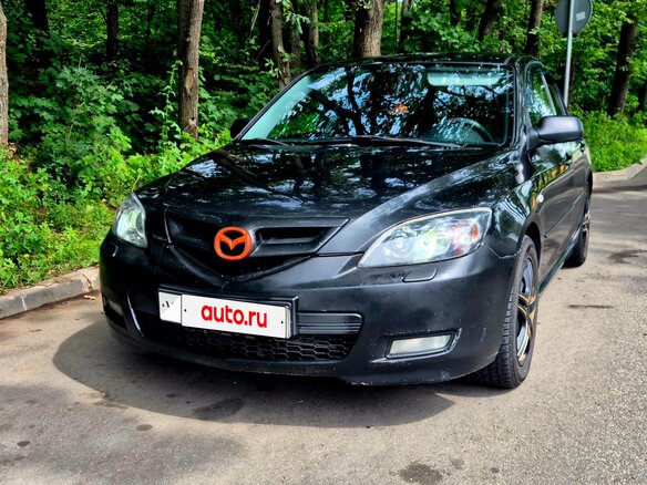 2008 Mazda 3 I (BK) Рестайлинг, чёрный, 645000 рублей