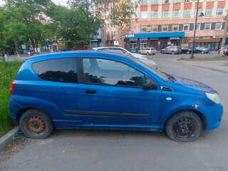 2009 Chevrolet Aveo I Рестайлинг, синий, 140000 рублей, вид 3