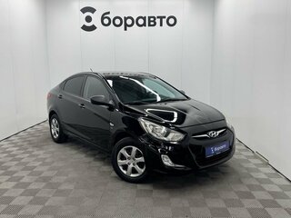 2012 Hyundai Solaris I, чёрный, 830000 рублей, вид 1