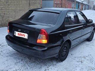 2007 Hyundai Accent ТагАЗ II, чёрный, 380000 рублей, вид 2
