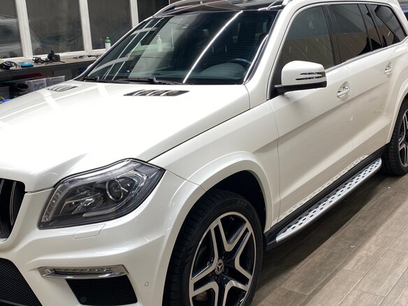 2014 Mercedes-Benz GL-Класс 500 II (X166), белый, 3900000 рублей