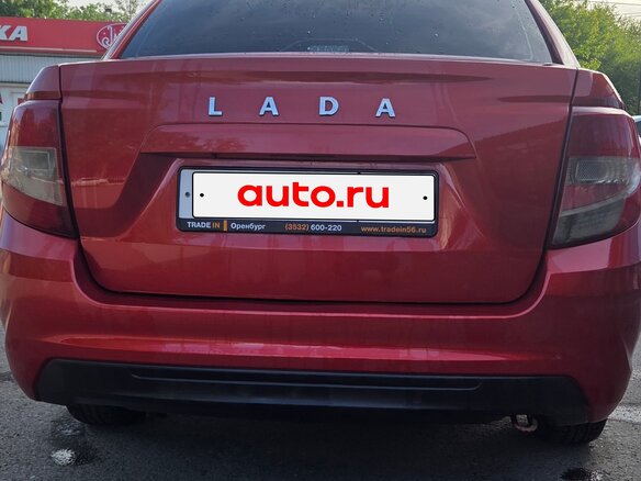 2019 Lada (ВАЗ) Granta I Рестайлинг, красный, 625000 рублей - вид 2